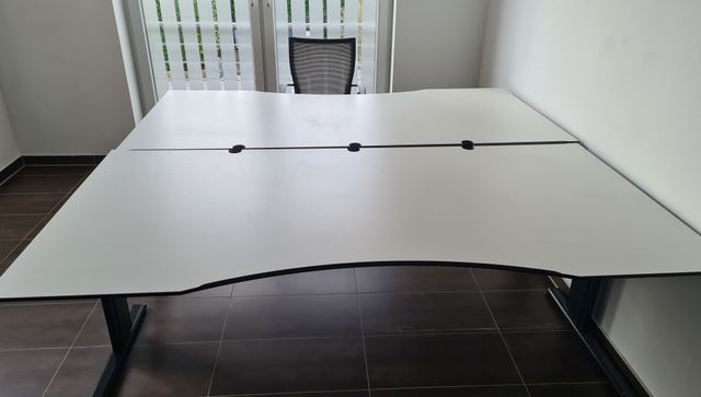 Schreibtisch Bürotisch 200x100x73cm Büroschreibtisch Tisch Höhenverstellbar