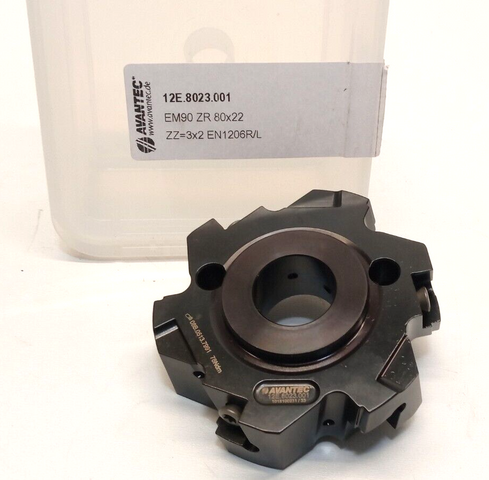 Avantec Bohrkopf 12E.8023.001 EM90 ZR 80x22 ZZ=3x2 EN 1206R/L