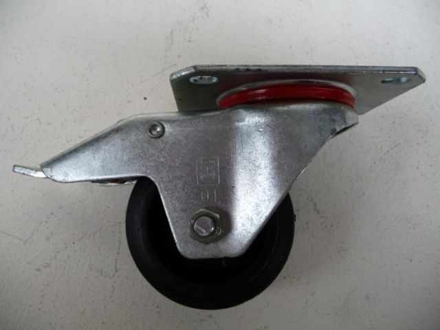 Wicke Lenkrolle Lenkrollen Bockrolle 80x25 mm Feststellbremse Lenkrad