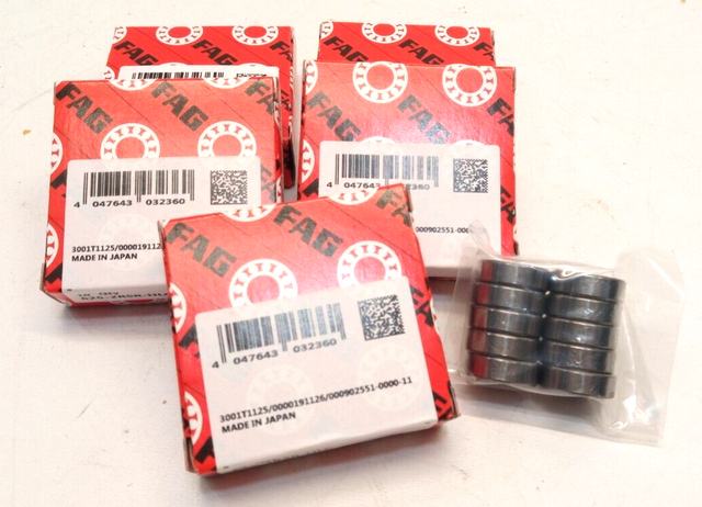 50 x SKF FAG Rillenkugellager 625-2RSR-HLC Kugellager