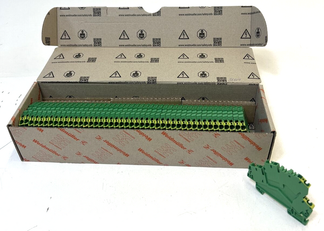 45 x Weidmüller Reihenklemme 8671050000 ZDK 4-2 PE