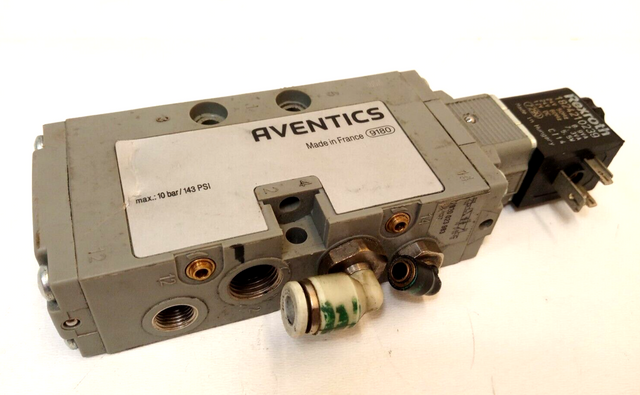 Aventics 0820023983 5/2 Wegeventil, Ventil mit Rexroth 1824210239 Pneumatikspule