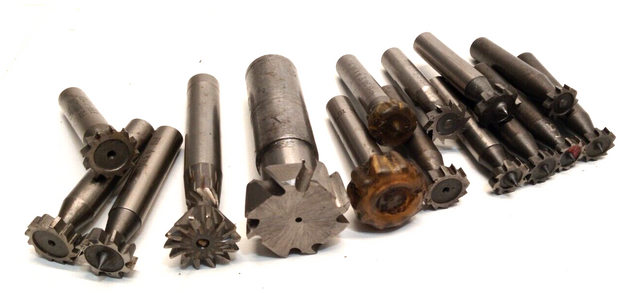 15x HSS Winkelstirnfräser Stirnfräser Aufsteckfräser Fräser Nutenfräser