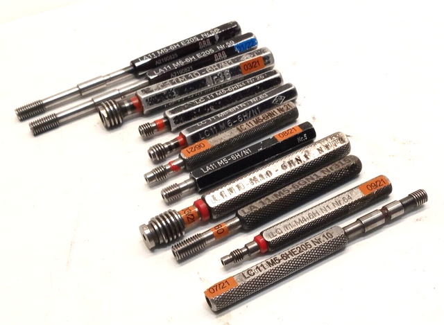 11x Gewinde Lehrdorn Zoll Grenzlehrdorn Lehre Ø 10 / 5 /6 / 4