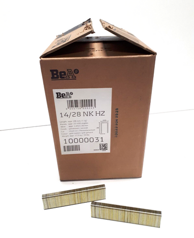 Industrieklammern 14/28 aus verzinktem Stahl – BeA, 23.400 Stück