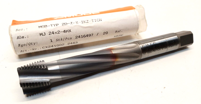 Emuge MGB-TYP 2D-Z-X-KZ-TICN MJ 24x2-4HX HSSE Gewindebohrer Bohrer