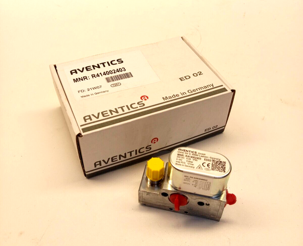 Aventics R414002403 Druckregelventil Ventil ED02, max 12bar Druckregler OVP