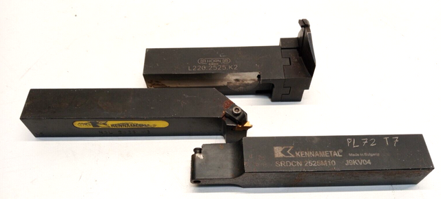 3x Wendeplattenhalten Horn L220.2525.K2 + Kennametal SRDCN 2525M10 + NSL 2525M2