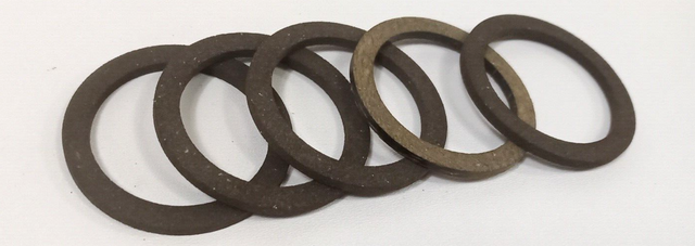 5x Reibbelag Rutschnabe Ø:45mm Innen Ø::35mm Dicke:2,5mm