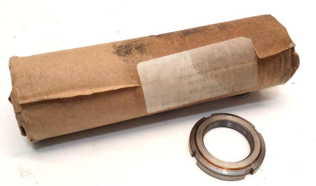 24x Nutmutter GUK / GUA selbst sichernd DIN 981 KM6 Feingewinde M30x1,5