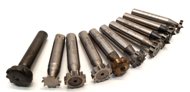 10x HSS Winkelstirnfräser Stirnfräser  HSSE Aufsteckfräser Fräser Nutenfräser