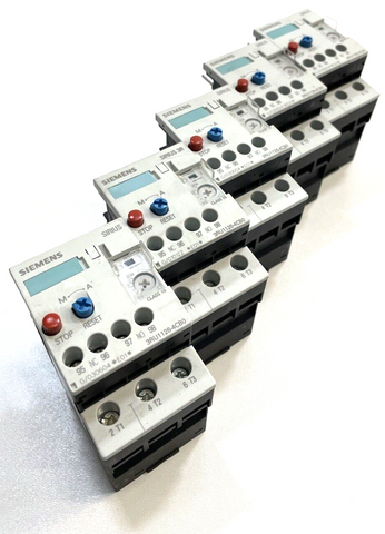 5x Siemens Sirius Classic 3RU Überlastrelais 3P, 11 kW17 22A