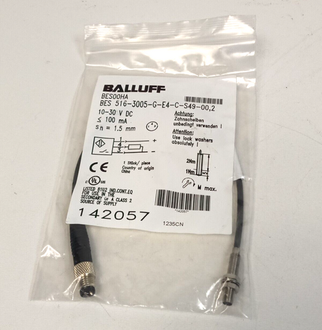 BALLUFF BES00HA induktiver Näherungsschalter BES 516-3005-G-E4-C-S49-00,2