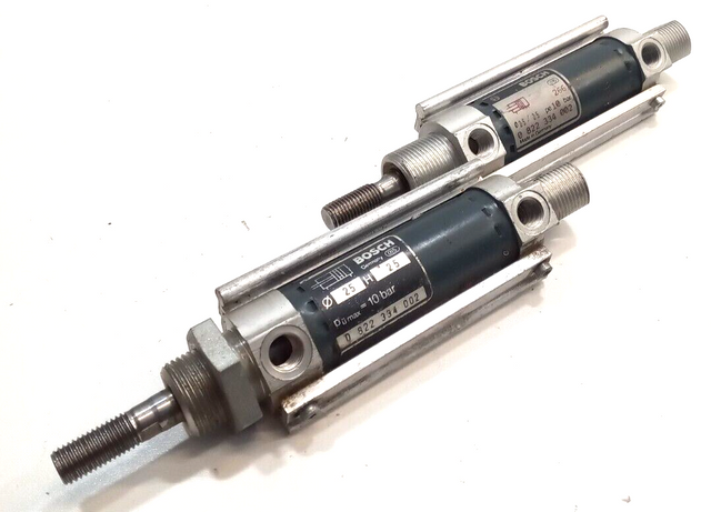 2x Bosch 0822334002 Pneumatikzylinder 10 bar 0 822 334 002 Pneumatik Zylinder