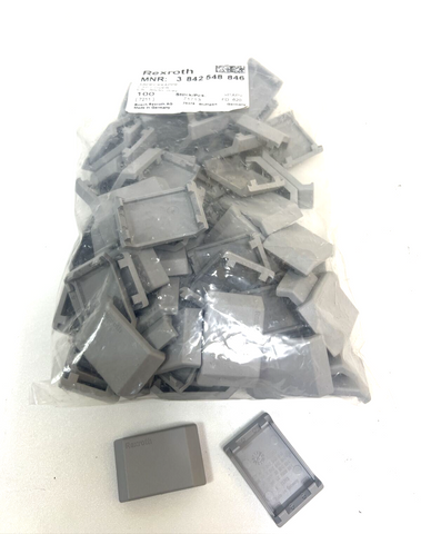 100x Rexroth Abdeckung für Aluprofil Abdeckkappe 3842548846