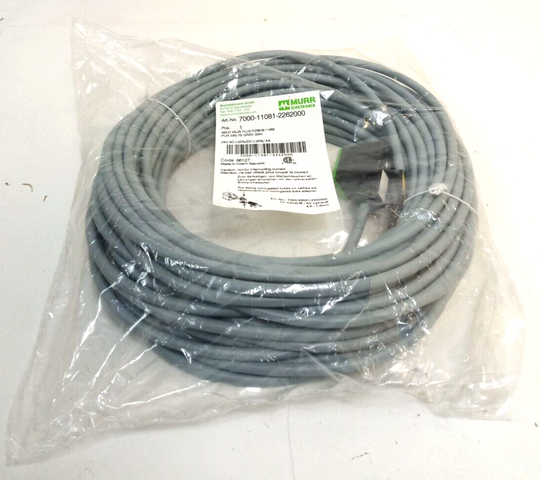 Murr Elektronik 7000-11081-2262000 Kabel mit Stecker 3x0,75, Grau, 20m NEU