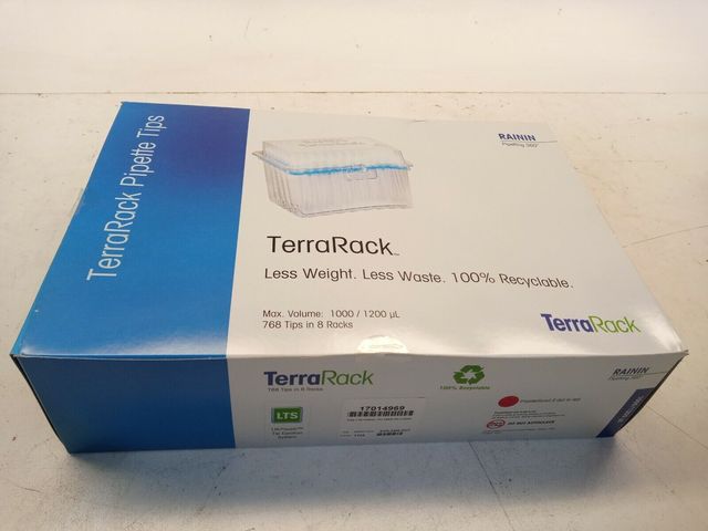 Mettler Toledo Rainin 17014969 TR-L1200F TerraRack 768 Pipette Tips LTS Rack