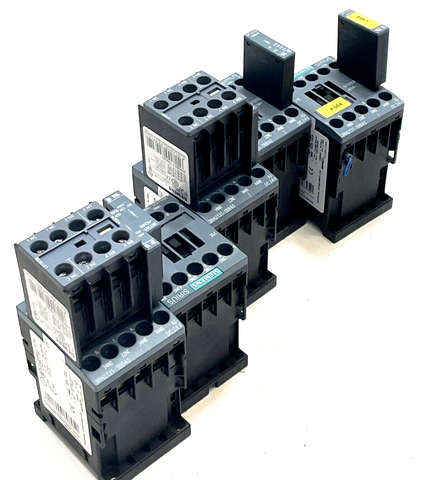 5x Siemens SIRIUS Leistungsschütz 3RH 2131 - 1BB40 + 3RH2911-1HA31