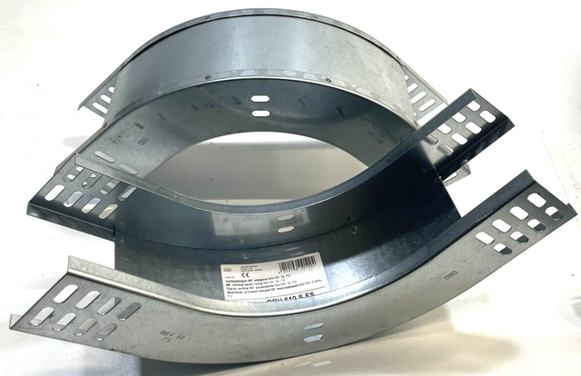 2x OBO BETTERMANN Bogen Kabelrinne 90° Vertikalbogen RBV610SFS 60x100mm R=180mm