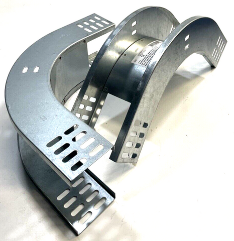 2x OBO BETTERMANN Bogen Kabelrinne 90° Vertikalbogen  RBV610FFS 60x100mm R=120mm