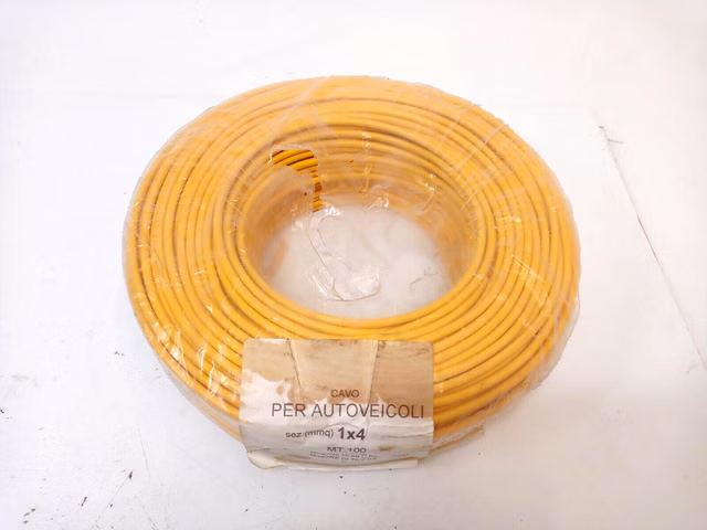 [0,8€ / m] 100m Kabel 1x4 Autokabel, Cavo per autoveicoli, 1x4 mm²