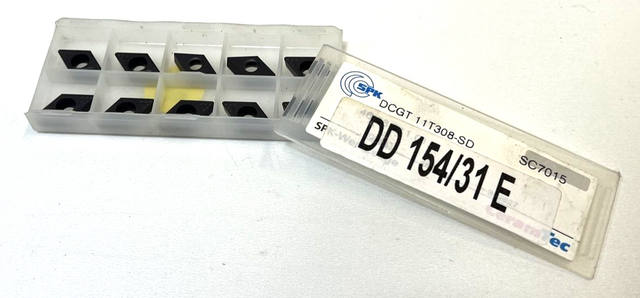 10 x CeramTec DCGT 11T308-SD, DD 154/31 E, Wendeplatten, Wendeschneidplatten