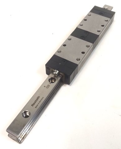 REXROTH 387 Schiene, Linearschiene, Linearführung, inkl. 2 Schlitten, 300 mm