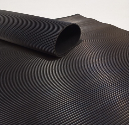 16x Antirutschmatten 50x50cm, 3-5mm Gummimatte Gummiläufer geriffelt