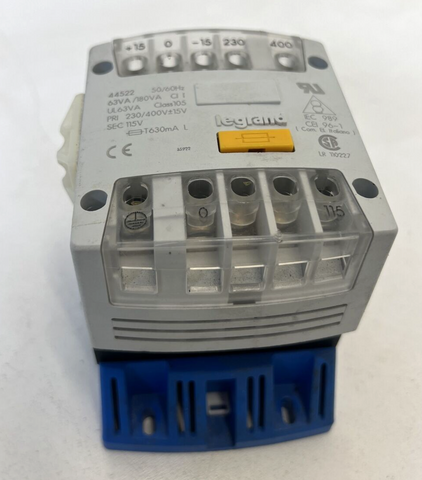 LEGRAND 44522, TRANSFORMATEUR, 63VA/180VA, Class105