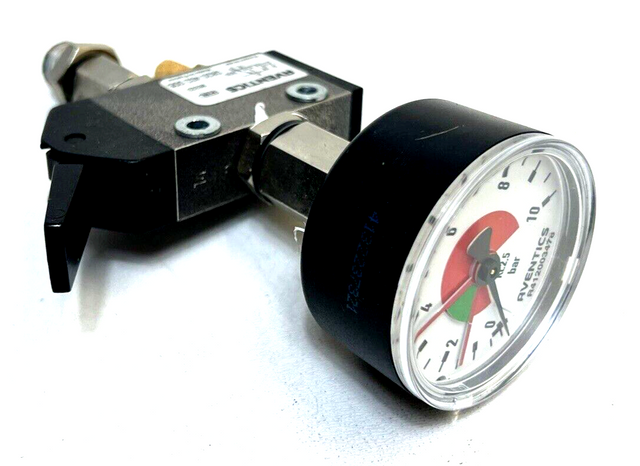 Aventics, 0820 402 005, R412003478, Wegventil + Manometer, Ventil