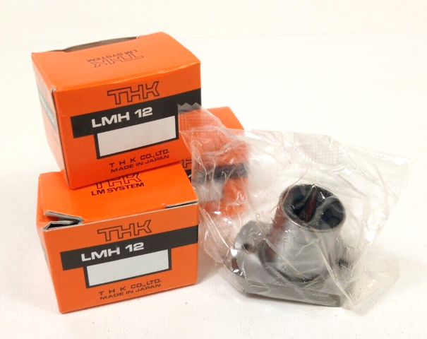 THK LMH 12 Linearkugellager Rundflansch Stahl – 3x