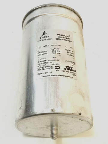 EPCOS PhaseCap Kondensator Folienkondensator MKK525-D-20-01 B25667C5237A375