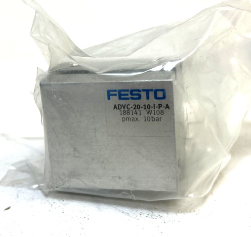 Festo, ADVC-20-10-I-P-A, 188141, pmax 10bar, Kurzhubzylinder, Zylinder, Cylinder