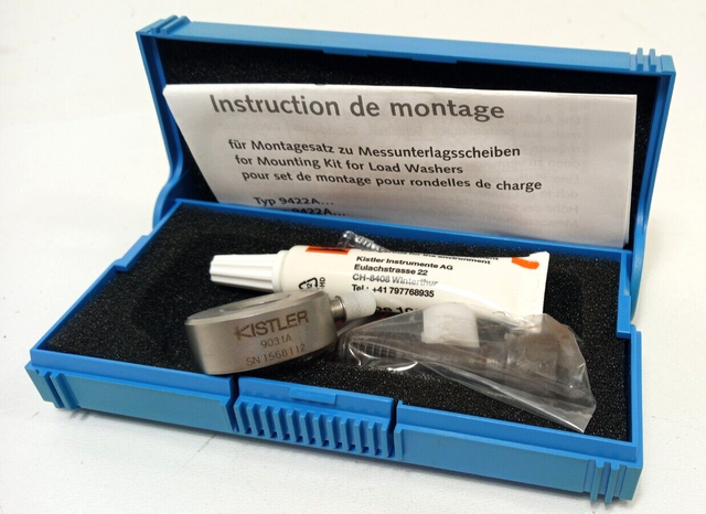 Kistler Piezoelektrischer Kraftsensor, Kraftmessring 9031A 60kN Sensor
