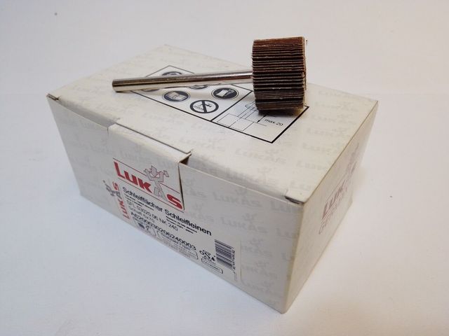 10x Lukas Fächerschleifer SFL 03020.06 NK 240 Körnung:240 A6200030206240003 20x30mm