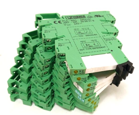 10x Phoenix Contact PLC-BSC- 24DC/21 Relaissockel