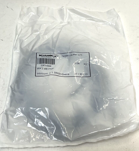 Schunk, WK3 M8 PNP, 0301594, Verbindungsleiter, Cable, Degree End, Connector