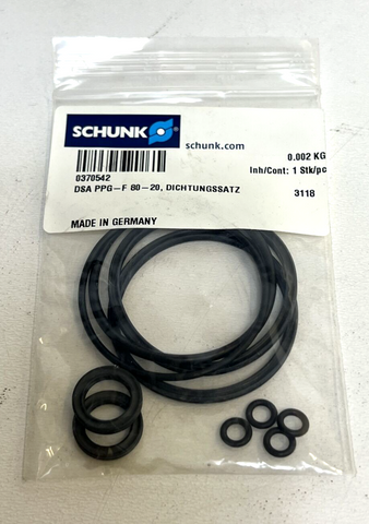 Schunk, DSA PPG-F 80-20, 0370542, Dichtungssatz, Dichtungsringe, Dichtung