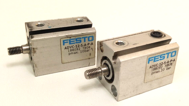2x Festo Kurzhubzylinder ADVC-12-5-A-P-A 188092 / 10 bar