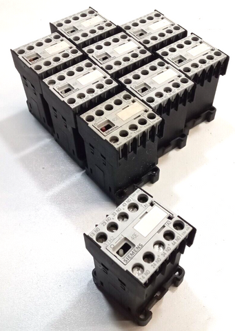 9x Siemens Hilfsschütz 40E Auxiliary Contactor 230/220V 3TH20400AP0