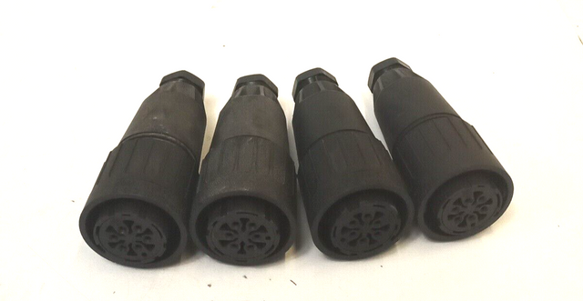 4 x Amphenol C16-3 Kabelstecker, Kabeldose, Abdeckung, Stecker