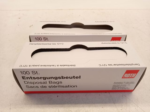 2x Roth Entsorgungsbeutel PP 100 Stk. 20 x 30 cm E7061 Mülltüte Sekuroka