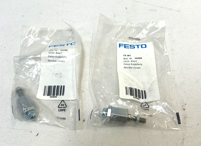 2 x Festo, FK-M5, 30984, Flexo-Kupplung, Serie R443, OVP