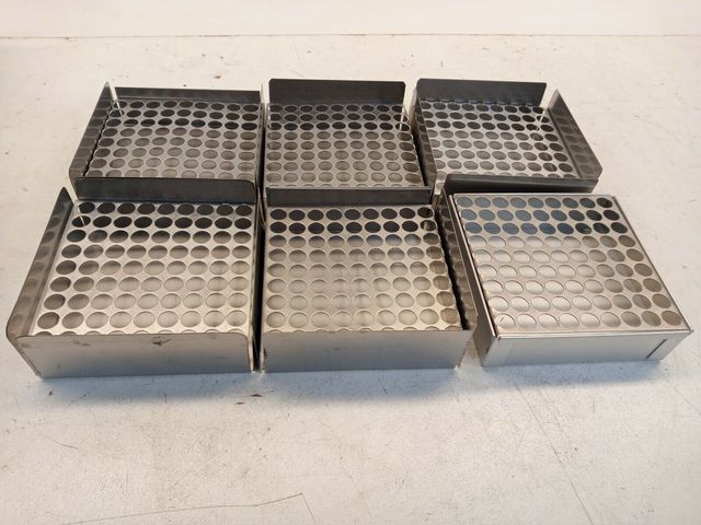 6x Gestelle Stative Ständer für Reagenzgläser Röhrchen Labor Zubehör Gestell