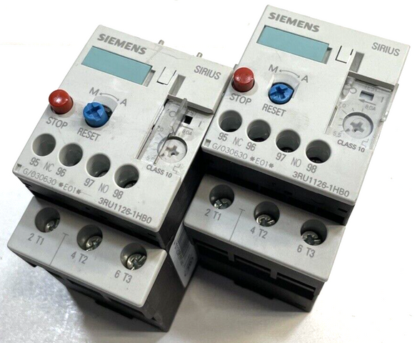 2x Siemens Überlastrelais 3RU1126-1HB0 