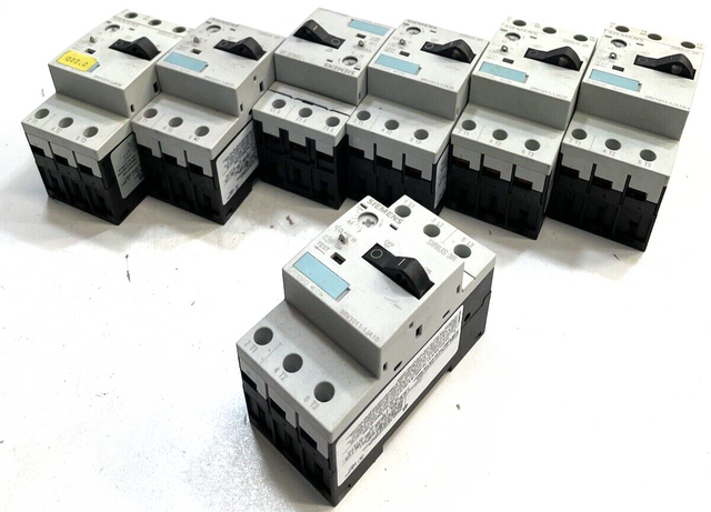 7x Siemens Leistungsschütz 3RV1 011-1JA10 E:01 Schütz