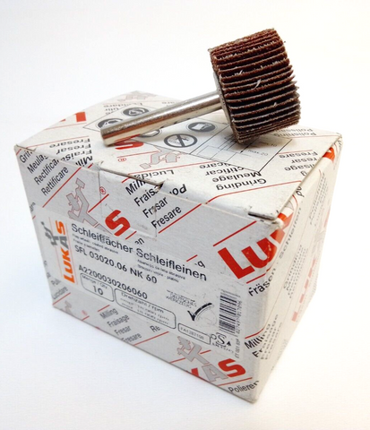 10x Lukas Fächerschleifer SFL 03020.06 NK 60 Körnung