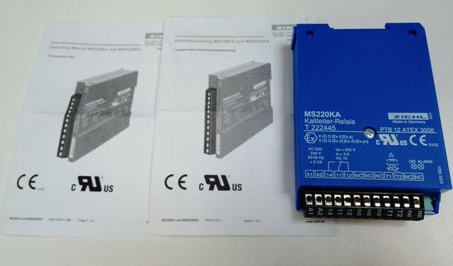 Ziehl MS220KA Auslösegerät 1 Relais-Ausgang T222445.CO