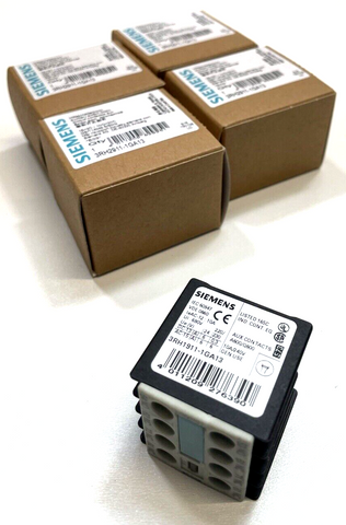 5x Siemens Hilfsschalterblock 3RH1911-1GA13  Neu Schalterblock 