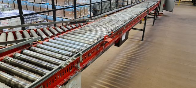 Costo Rollenförderer Rollenbahn 2,40 Meter Stahlrollen 40cm Förderanlage